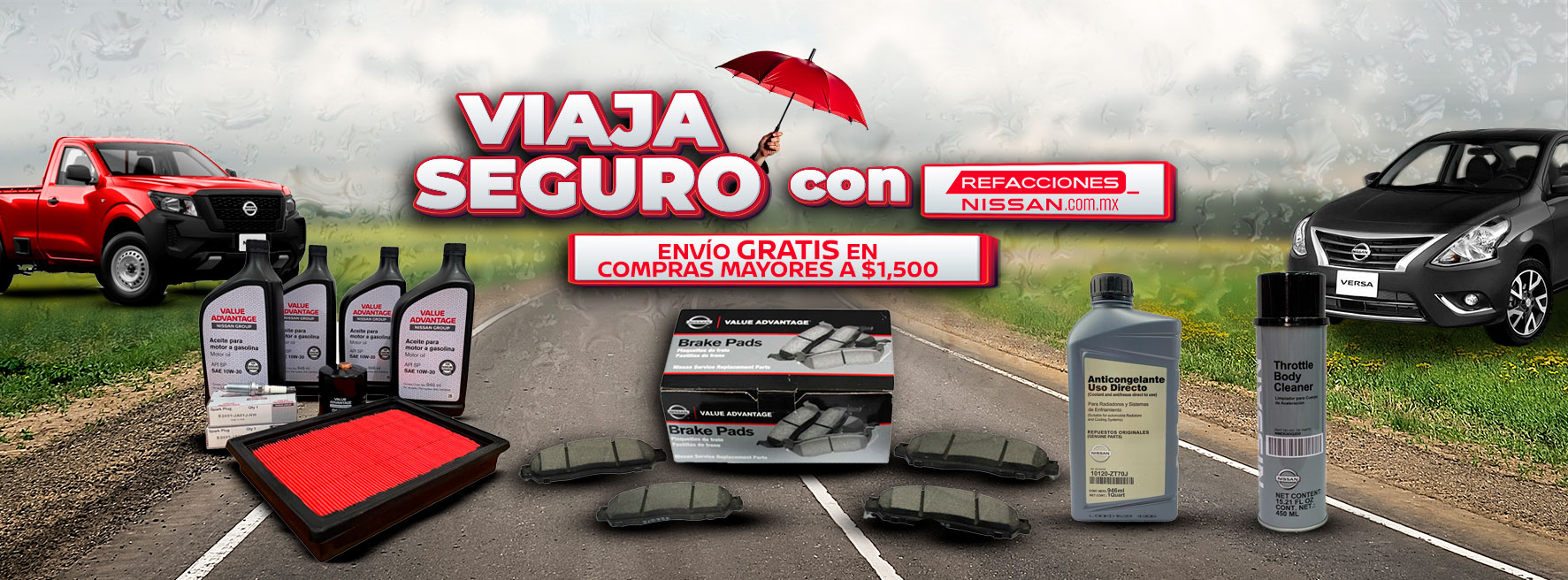 Refacciones NISSAN las mejores refacciones originales para tu nissan banner principal