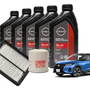 KIT AFINACION KICKS 5W30 2016-2020 SIN BUJIAS